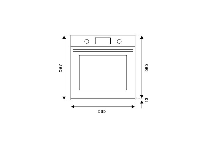 60cm Electric Built-in Oven LCD display, steam assist | Bertazzoni